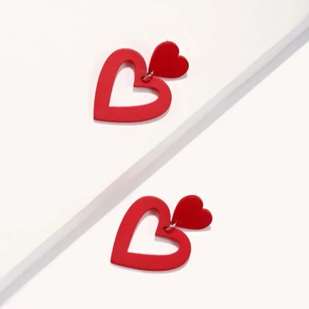 3for$20 NEW heart  Drop Earrings